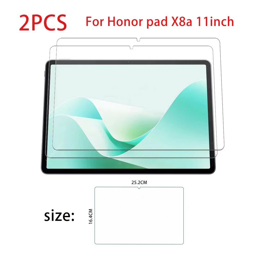 2-Pack Tempered Glass Screen Protector for Honor Pad X8a 11" Tablet Screen Protector Axl 2PCS FOR Honor X8a