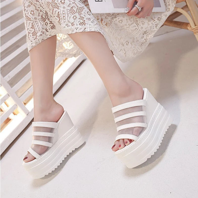 Women's Wedge Platform Sandals – High Heel Summer Slides Wedge Platform Sandals Axl