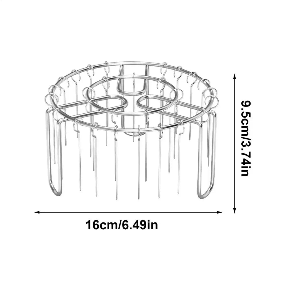 Stainless Steel BBQ Skewer Rack – Air Fryer & Oven, 24 Skewers BBQ Skewer Rack Axl As show