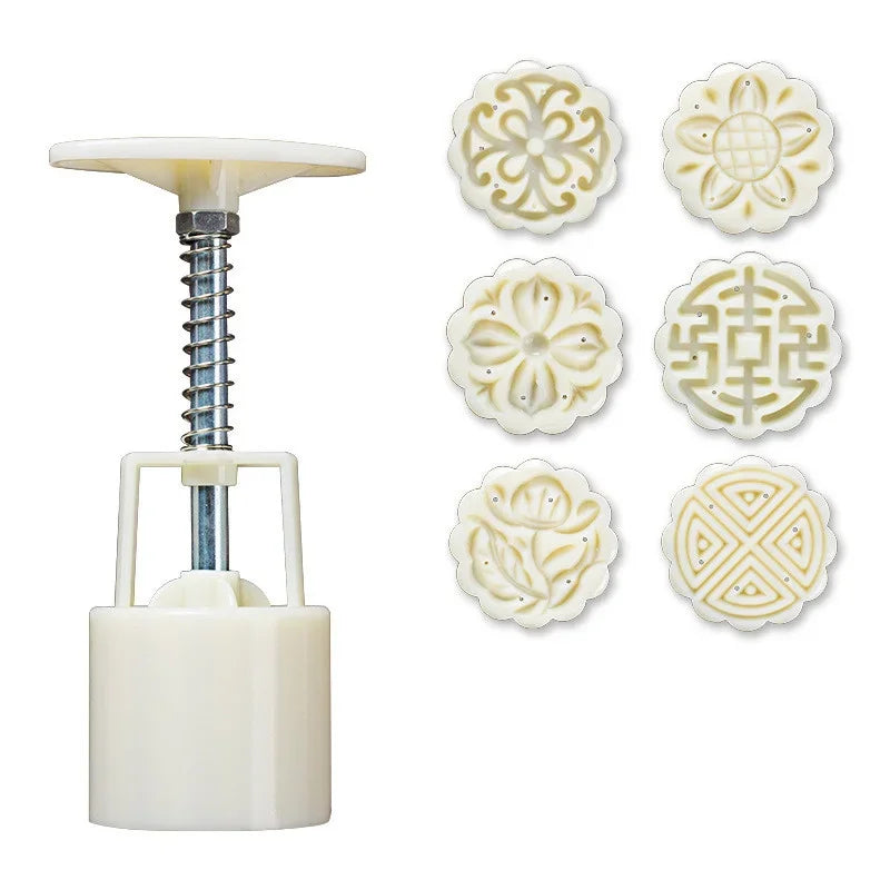 DIY Mooncake Mold Set – Hand Press Stamp for Baking Mooncake Baking Mold Axl