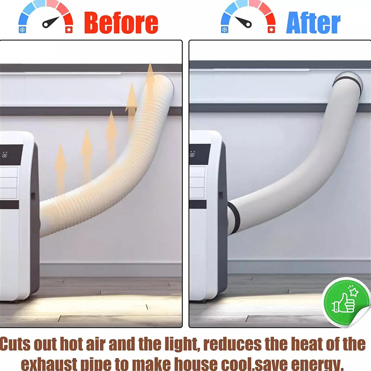 Portable AC Hose Cover – UV Protection Insulation Sleeve AC Hose Cover Axl