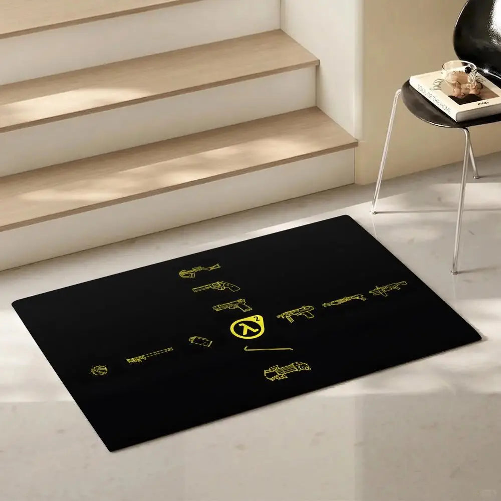 Half-Life Gaming Flannel Floor Mat – Non-Slip Soft Indoor Rug Gaming Floor Mat Axl