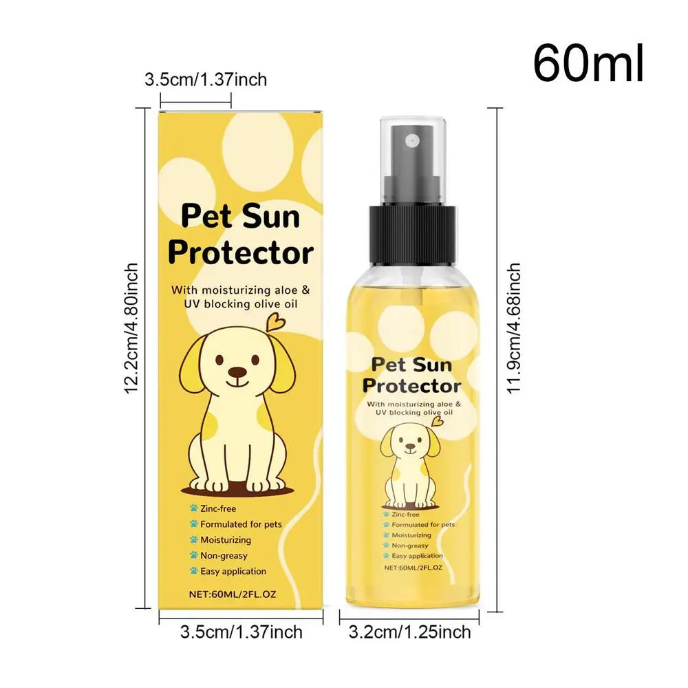 Dog Sunscreen Spray – UVA/UVB Protection for Paws & Nose Pet Sunscreen Spray Axl 1pcs
