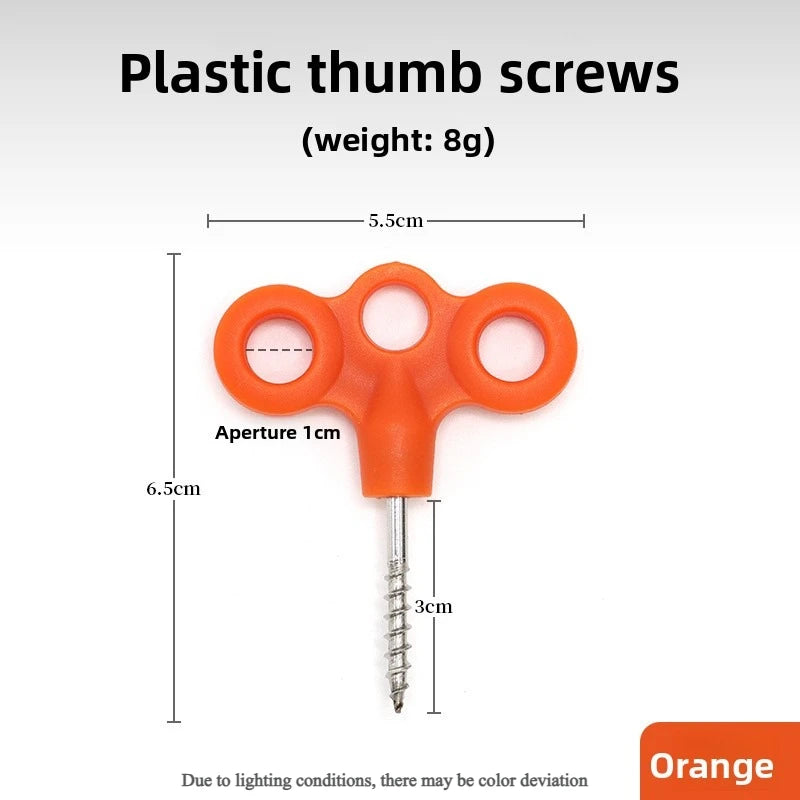 10-Pack Stainless Steel Ground Anchors – Tent & Camping Stakes Camping Ground Anchors Axl Orange-10pcs