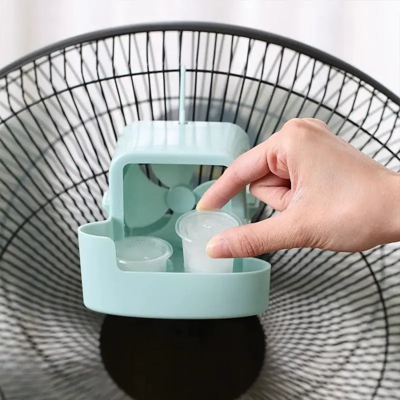 Fan Ice Cooling Attachment Box with 4 Reusable Ice Cups Fan Cooling Attachment Axl