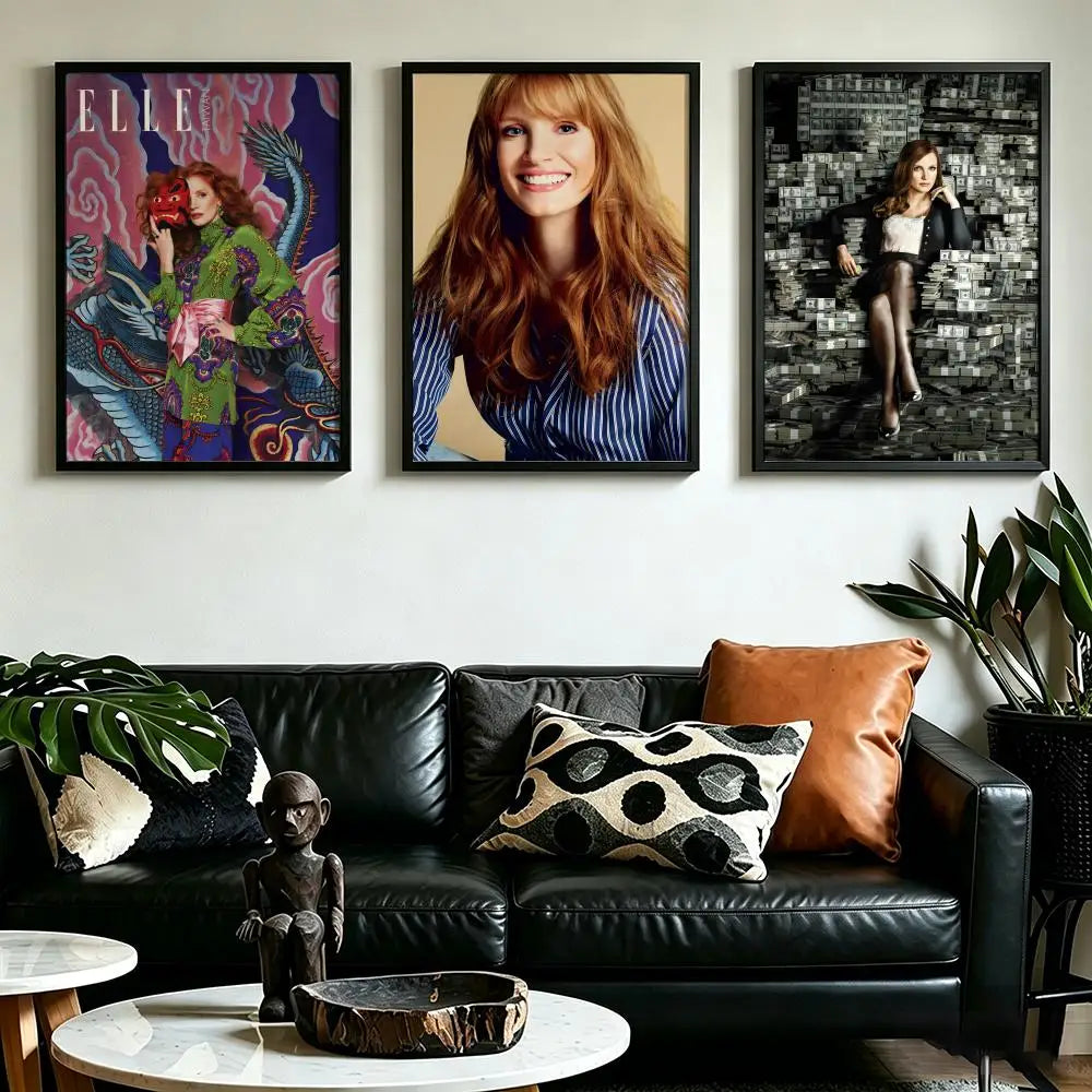 Jessica Chastain HD Art Poster – Waterproof Wall Decor Wall Art Poster Axl