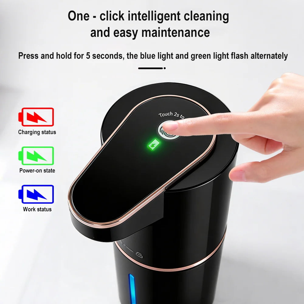 BALASHOV 350ml Touchless Foam Soap Dispenser – Type-C Rechargeable Foam Soap Dispenser Axl