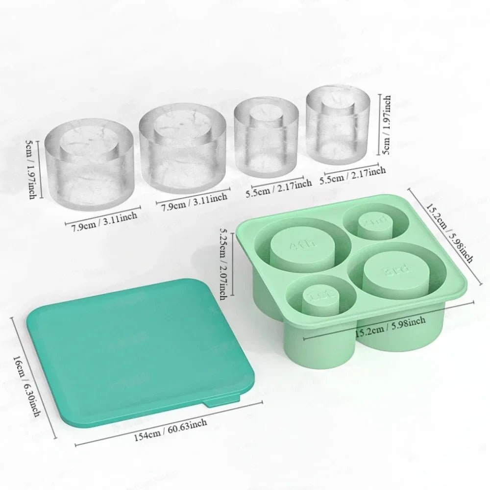 Silicone Ice Cube Mold for 20/30/40oz Tumbler Car Cup Silicone Ice Mold Axl