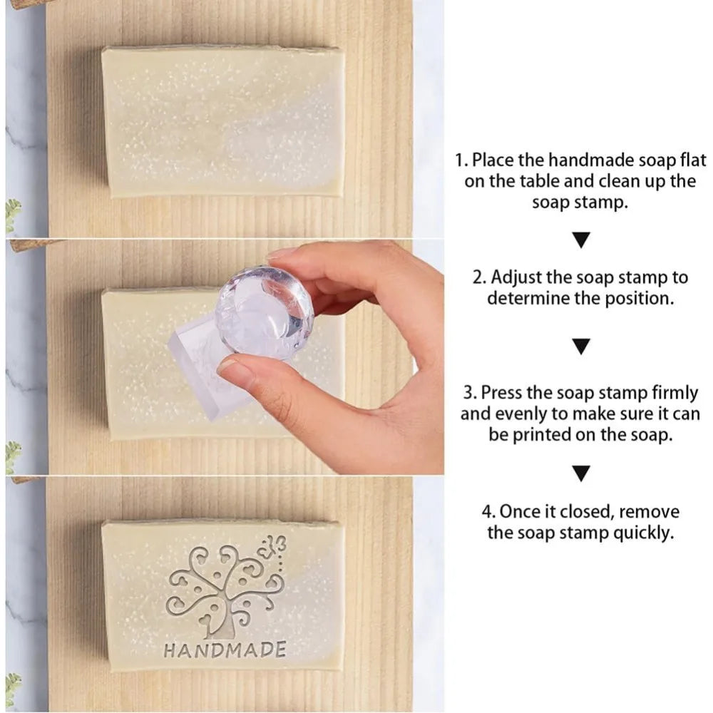 Acrylic Tree of Life Soap Stamp with Handle – Embossing Seal Soap Embossing Stamp Axl
