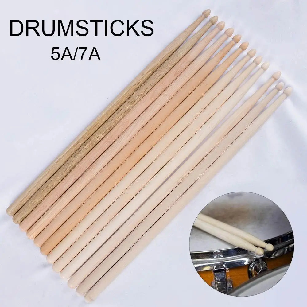 5A & 7A Drum Sticks – Oak, Walnut & Maple Wood | 1 Pair Drum Sticks Axl