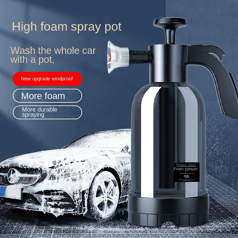 2L Hand Pump Foam Sprayer – Snow Foam Car Wash Cannon Foam Sprayer Axl