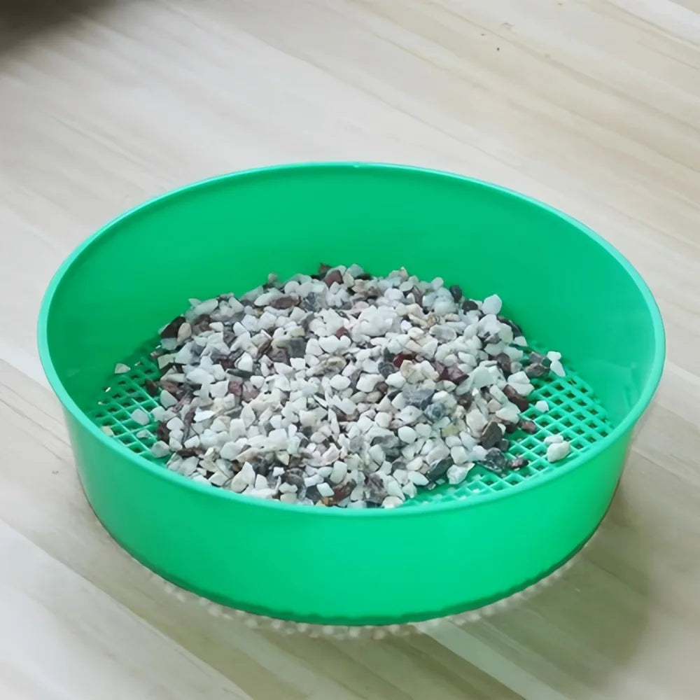 Portable Plastic Soil Sieve – Garden Stone & Seedling Filter Garden Soil Sieve Axl