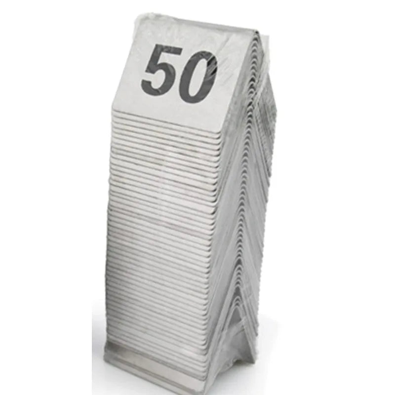 Stainless Steel Tent Table Numbers 1–100 | Wedding & Events Table Number Cards Axl 1 to 50