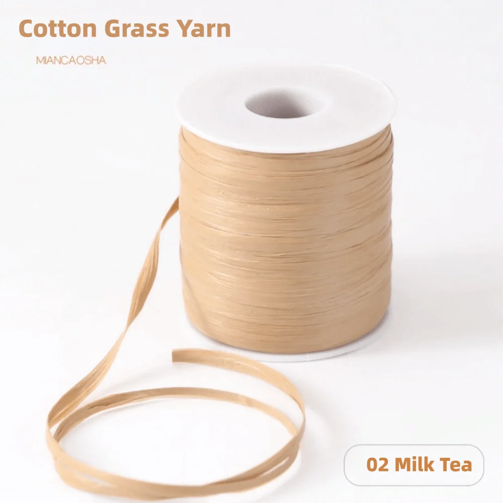 Natural Raffia Crochet Yarn 120M – Knitting Bags & Hats Crochet Yarn Axl Style2