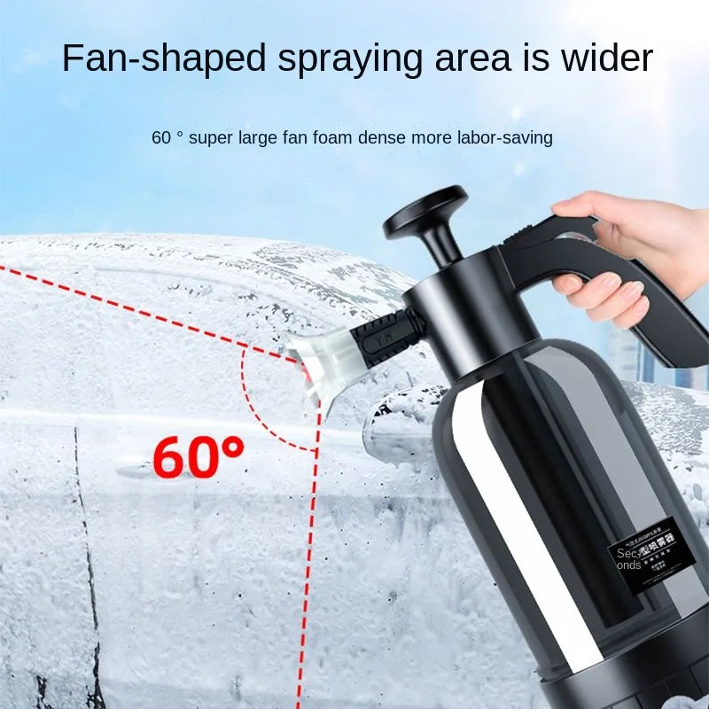2L Hand Pump Foam Sprayer – Snow Foam Car Wash Cannon Foam Sprayer Axl