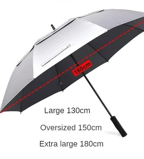 180CM Double-Layer Long Handle UV & Windproof Umbrella Long Handle Umbrella Axl
