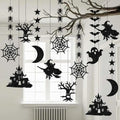 6-Piece Halloween Ghost & Witch Hanging Pendant Decorations Halloween Hanging Decor Axl A