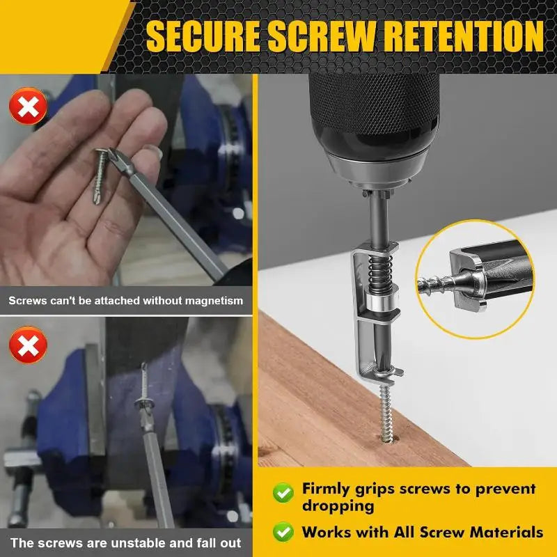 Spring-Loaded Screw Holder Bit – Anti-Drop Screwdriver Bit Screw Holder Bit Axl