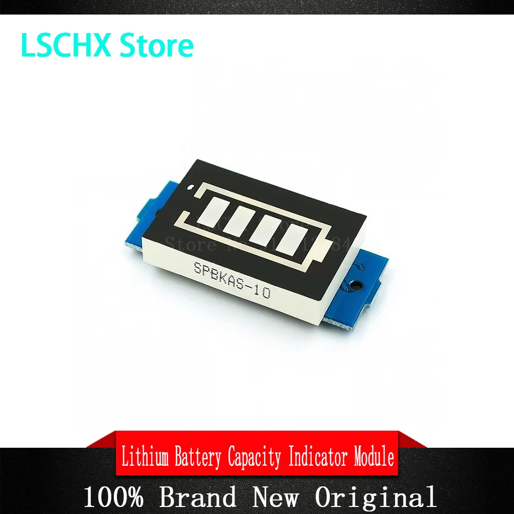 1–8S Li-ion Battery Capacity Indicator Module 3.7V/4.2V Battery Indicator Module Axl Blue
