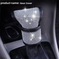 Bling Rhinestone Car Gear Shift Cover – Universal Fit Gear Shift Cover Axl white