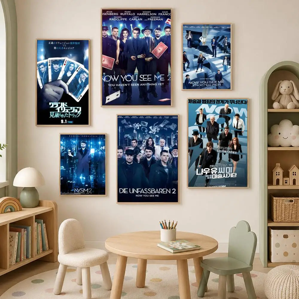 Now You See Me Movie Poster – Self-Stick HD PVC Wall Art Movie Wall Poster Axl