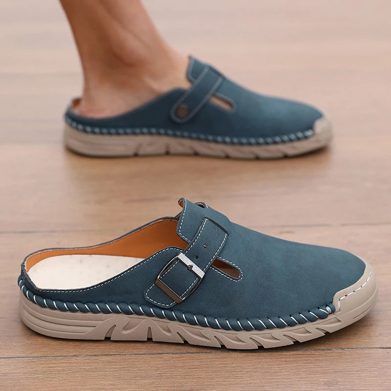 Women's Closed-Toe Anti-Slip Flat Slippers – Indoor & Outdoor Flat Slippers Axl