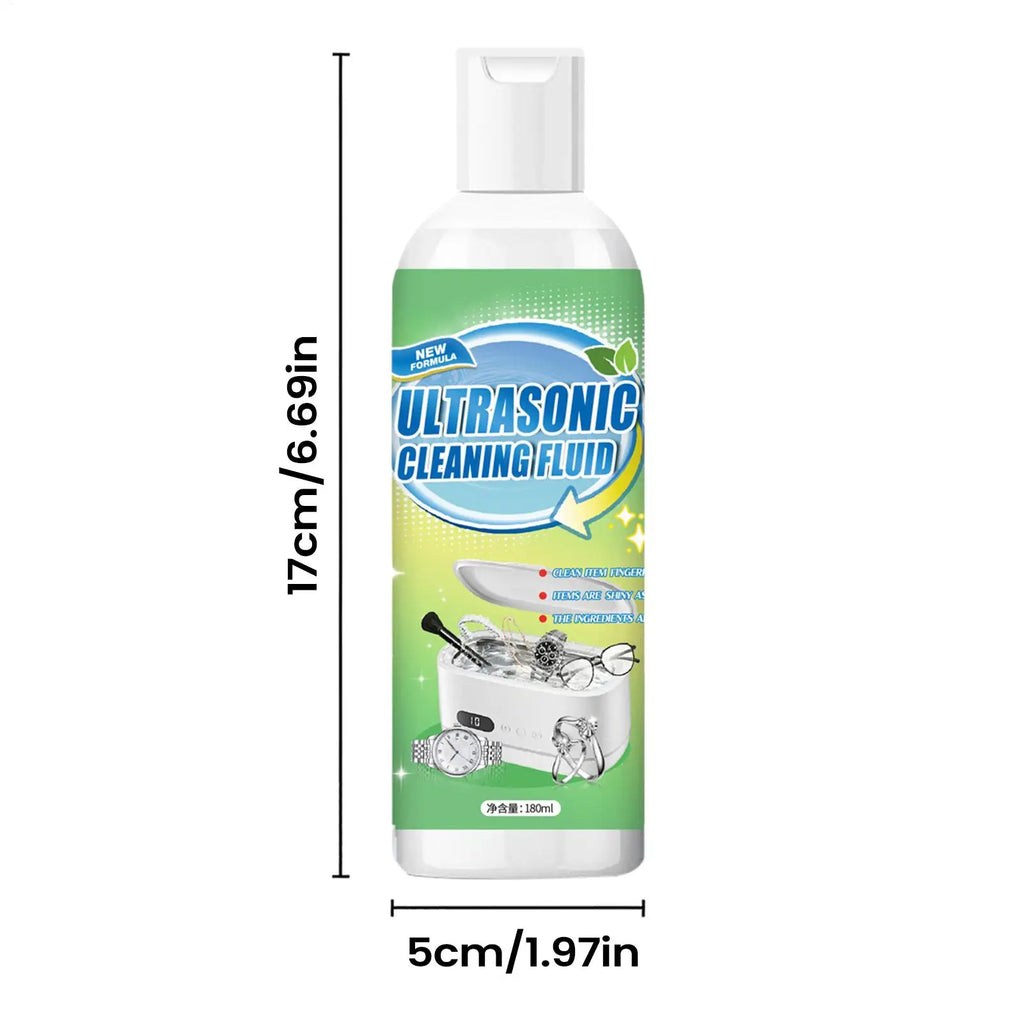 Ultrasonic Jewelry Cleaning Solution 180ml – Gold, Silver & Glasses Jewelry Cleaning Solution Axl