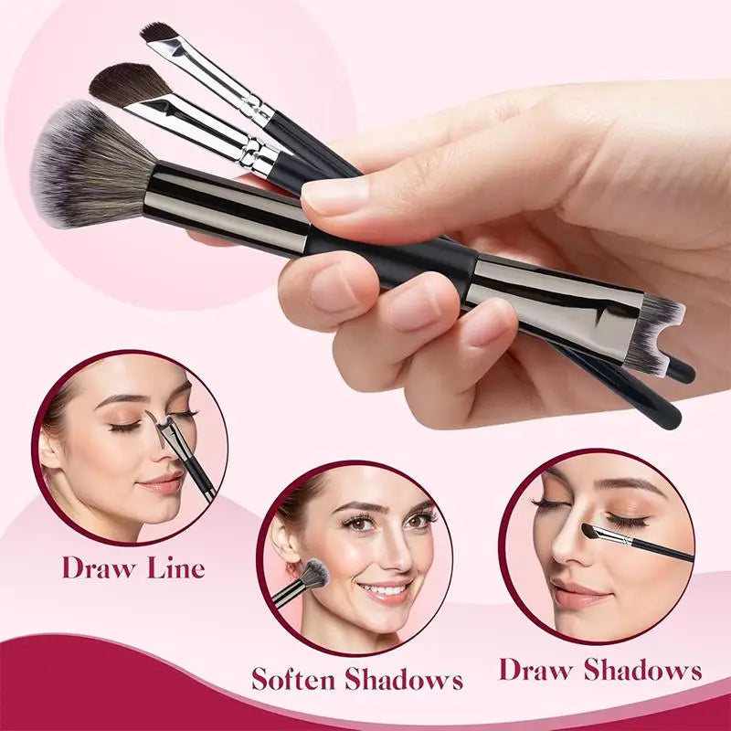 U-Shaped Dual Head Nose Contour Brush Set | Sculpting Tool Makeup Brush Set Axl