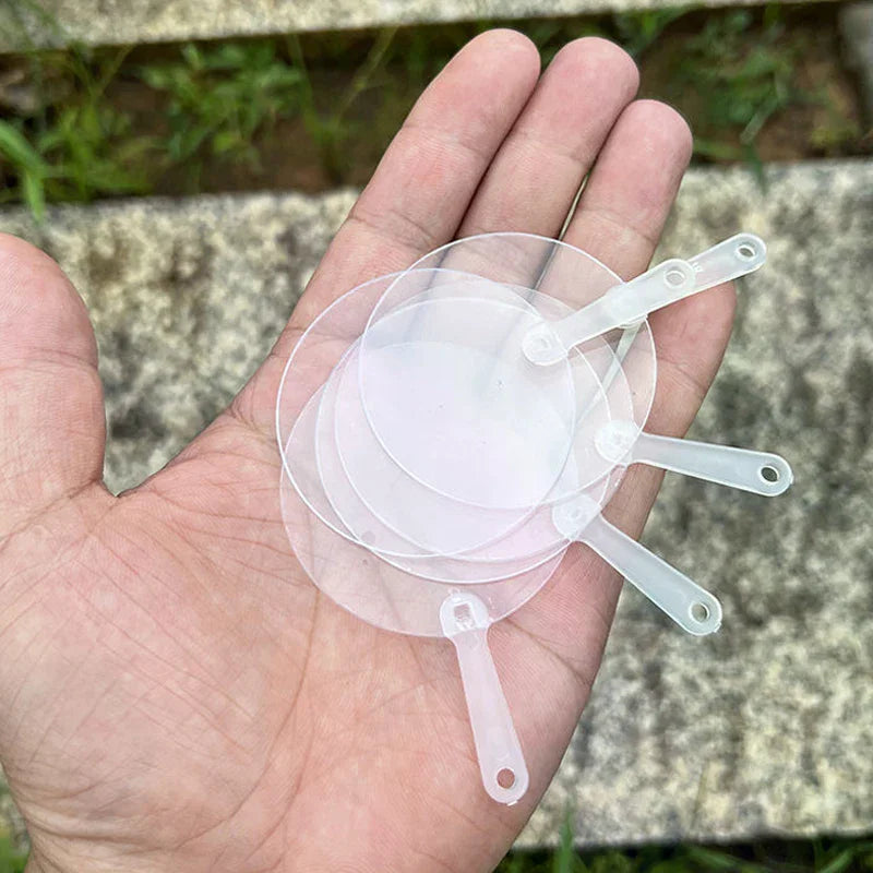 50 Mini Blank Transparent Fans – DIY Art & Party Favours DIY Craft Fans Axl
