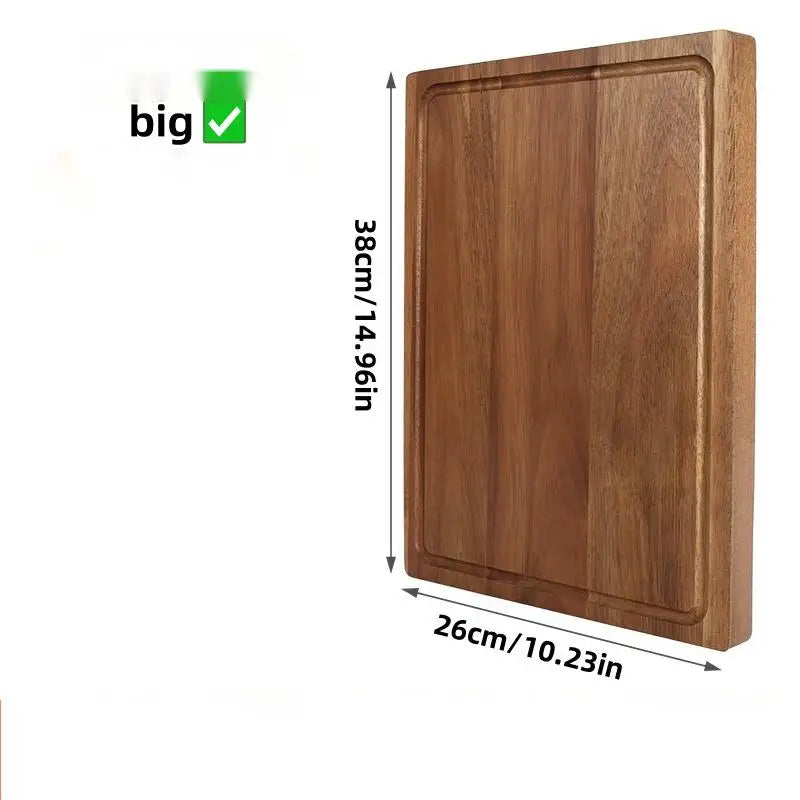 Wooden Cutting Board – Beech & Walnut Butcher Block Kitchen Wooden Cutting Board Axl Random wood grain C