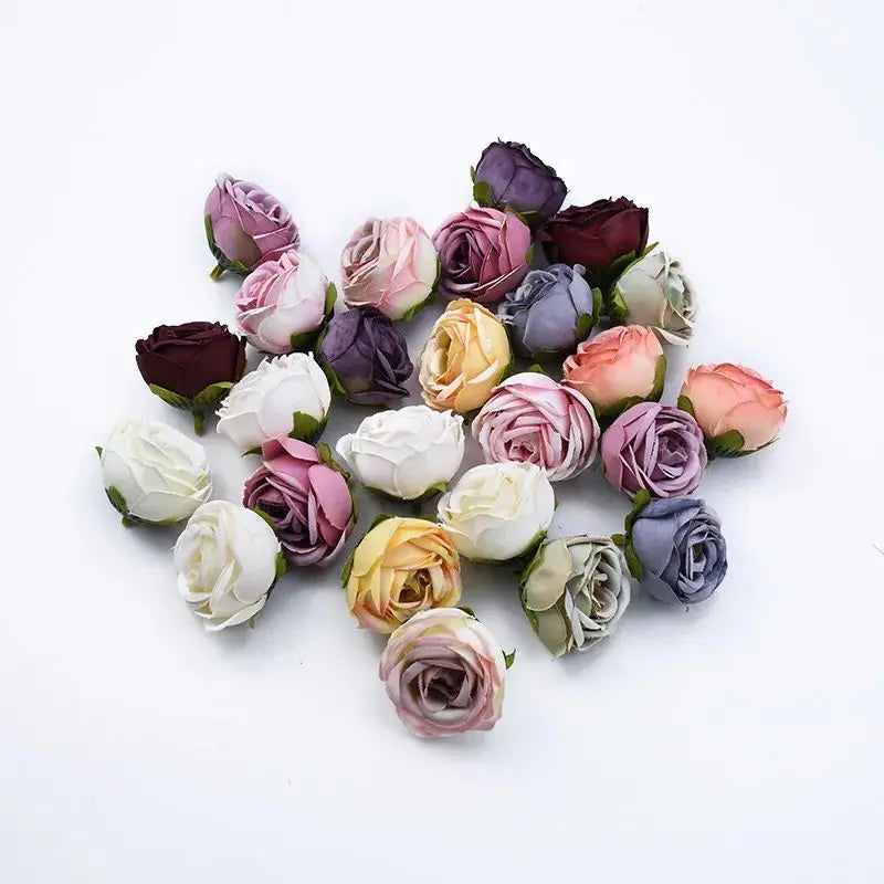 50/100 Silk Rose Artificial Flowers for Wedding & Home Decor Artificial Silk Flowers Axl