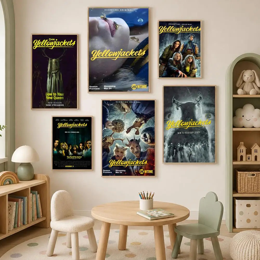 Yellowjackets Show Poster – Self-Stick Waterproof HD Wall Art Wall Art Poster Axl