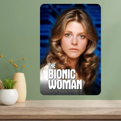Bionic Woman Metal TV Show Poster Sign | Retro Wall Decor Metal Wall Sign Axl aluminum sign aluminum 20x30cm