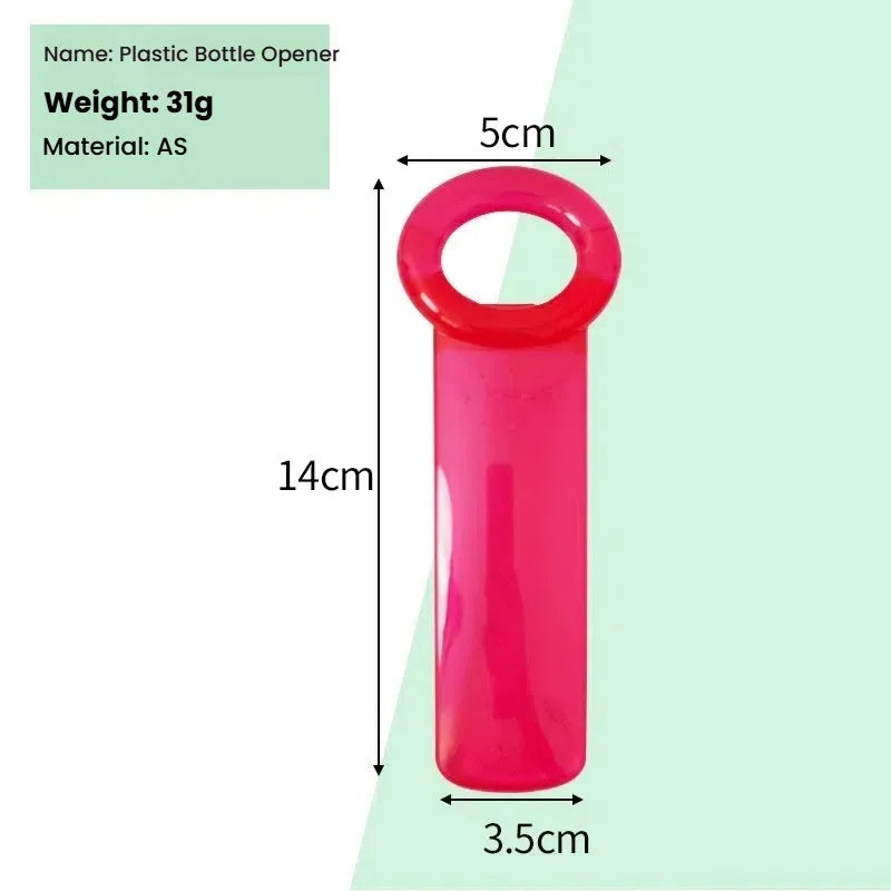 Multifunction Bottle & Can Opener – Non-Slip Manual Tool Bottle Opener Axl Transparent rose