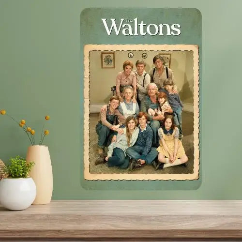 The Waltons Classic TV Show Metal Poster Sign | Retro Wall Art Metal Wall Sign Axl aluminum sign aluminum 14x20cm