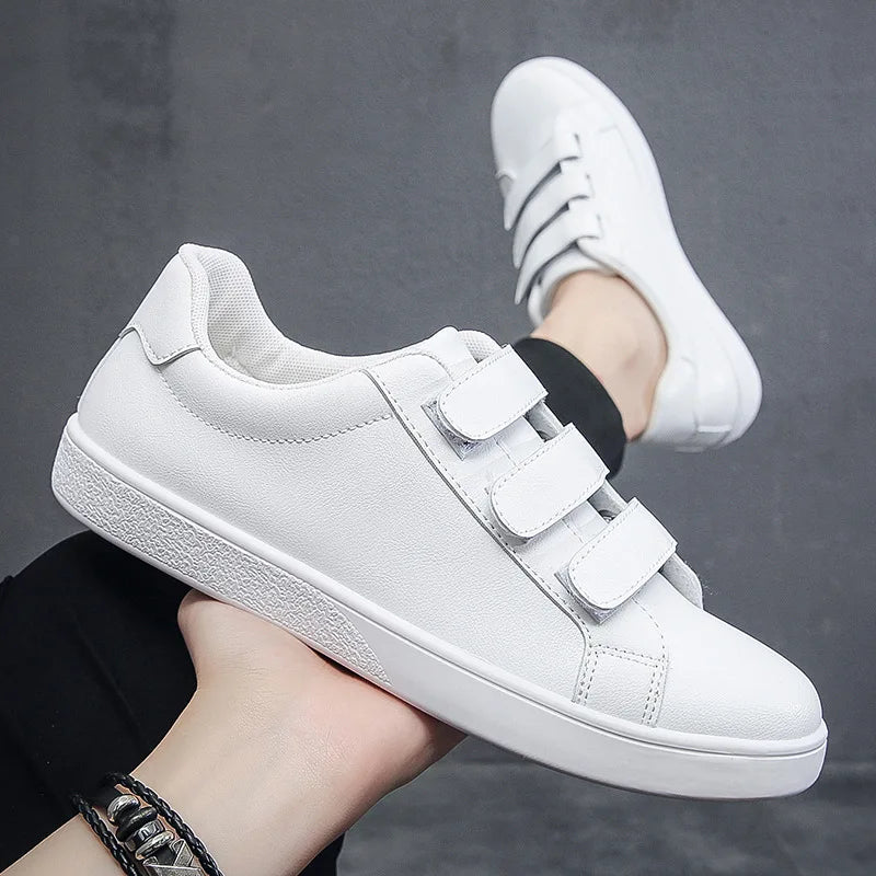 YBQJOO Men's Non-Slip White Flat Loafer Sneakers | Board Shoes Men's Loafer Sneakers Axl white 41