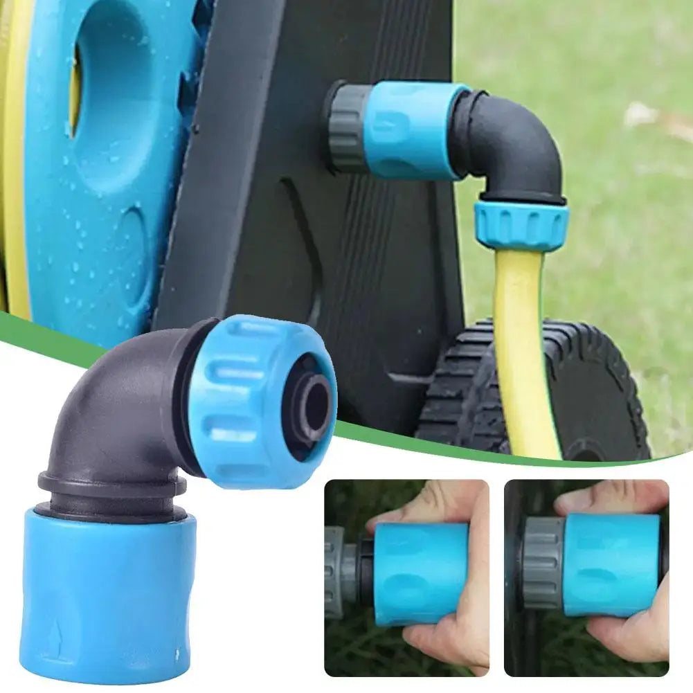 1/2 Inch ABS Elbow Garden Hose Quick-Connect Adapter Garden Hose Connector Axl