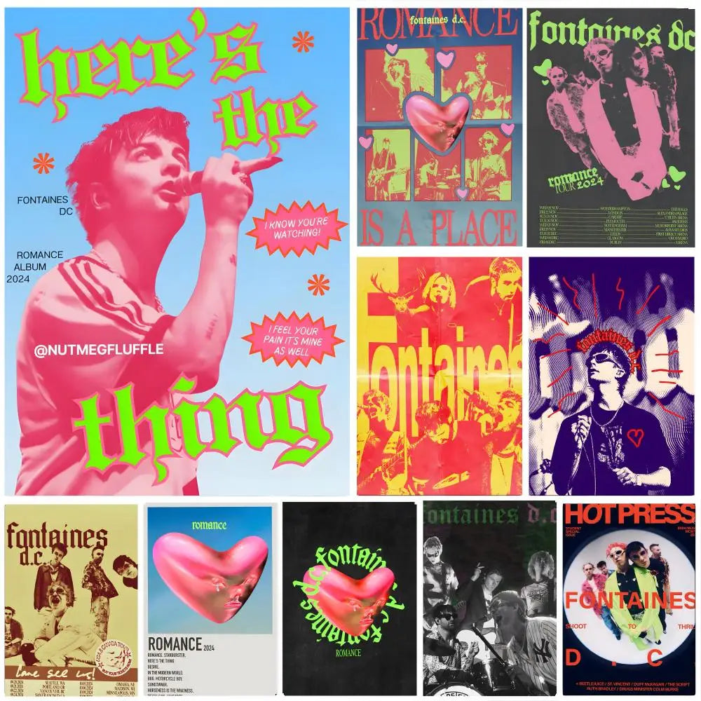 Fontaines D.C. Band Poster – HD Art Print Wall Decor Music Art Poster Axl