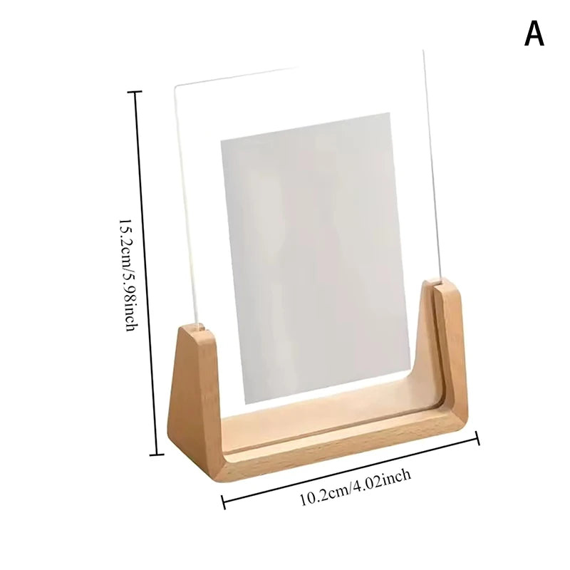 6-Inch Wooden Picture Frame – Kpop Idol & Photo Display Stand Desktop Picture Frame Axl A