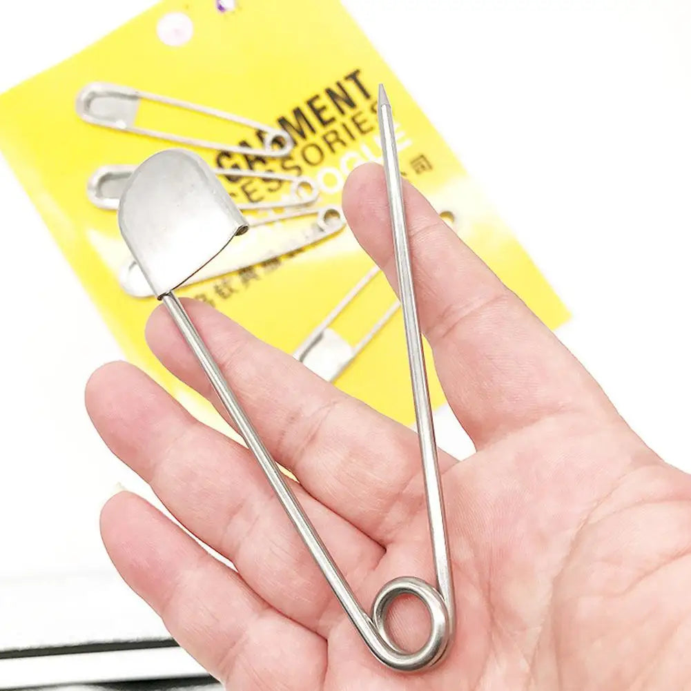 Large Stainless Steel Safety Pins 12.8cm – DIY Sewing & Laundry Sewing Safety Pins Axl