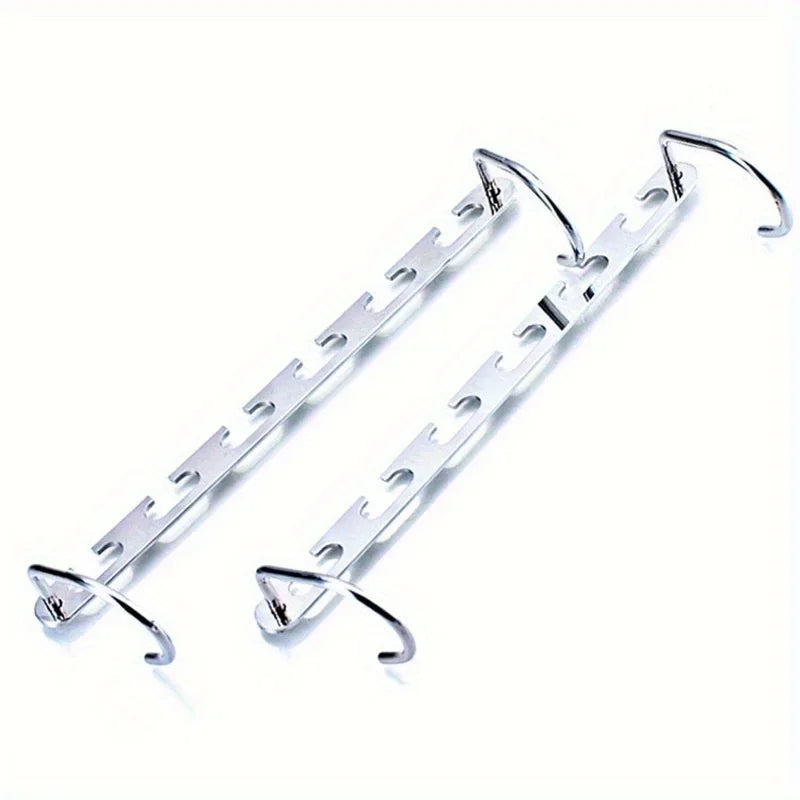 6-Hole Metal Coat Hanger – Space-Saving Closet Organizer Coat Hanger Organizer Axl