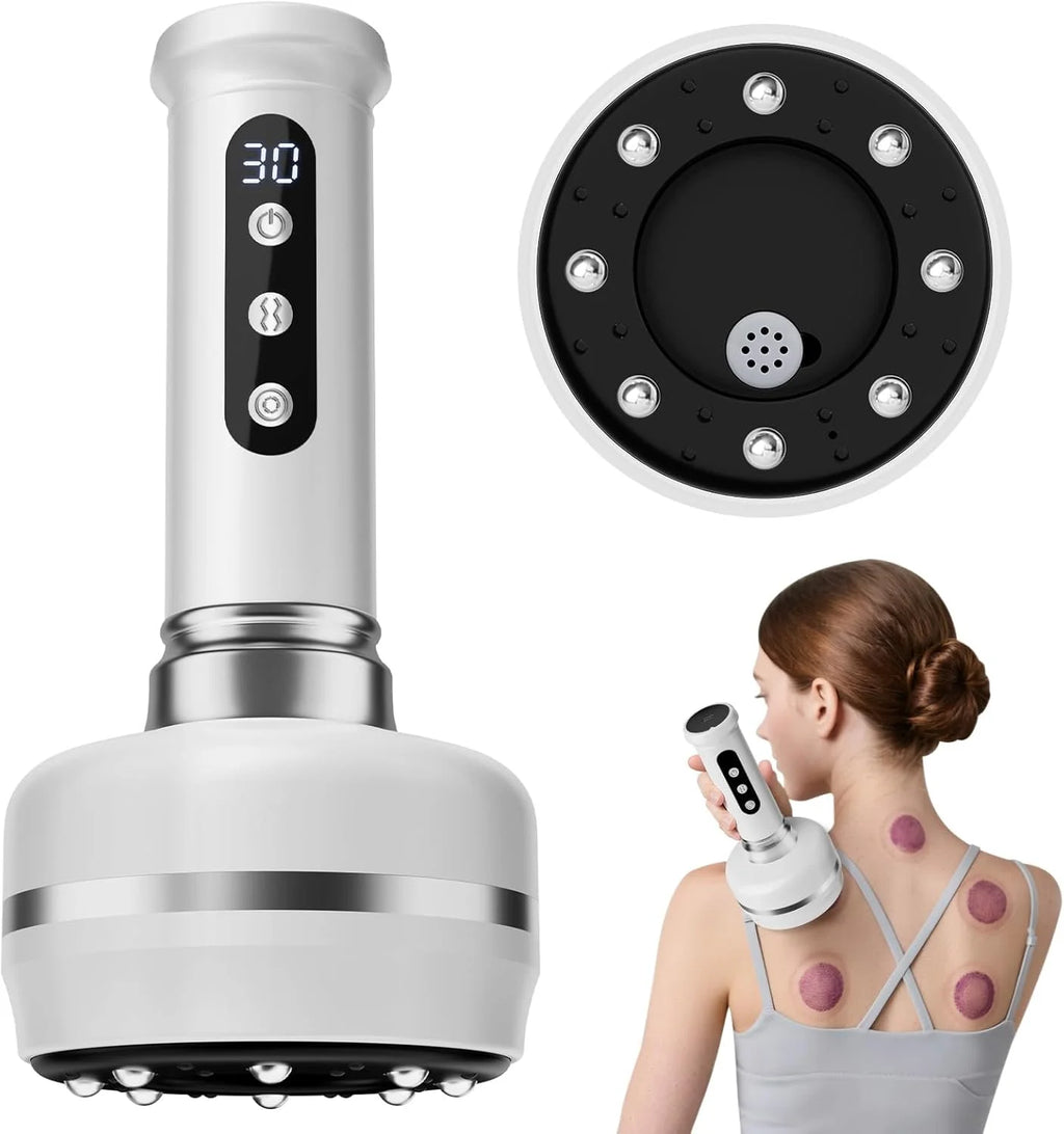 30-Speed Electric Cupping Massager – 3-in-1 Gua Sha & Heat Electric Cupping Massager Axl