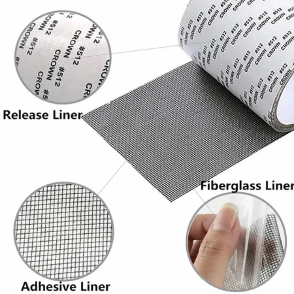 Self-Adhesive Window Screen Repair Tape | Mosquito Net Patch Screen Repair Tape Axl