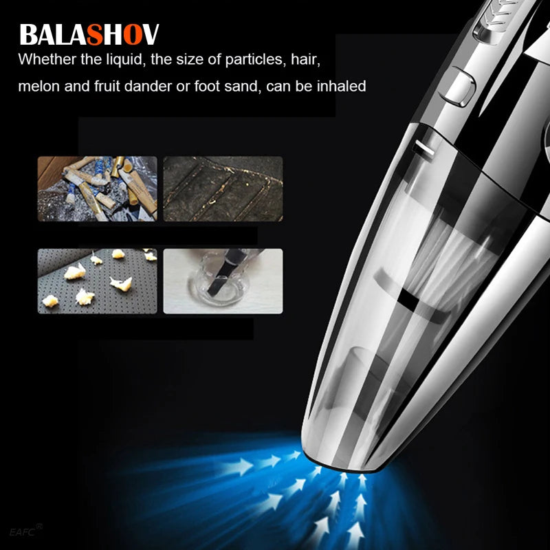BALASHOV Cordless Handheld Vacuum – Cyclone Suction, Pet Hair Handheld Vacuum Axl