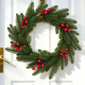 Artificial Spruce Christmas Wreath – Red Berries & Pine Christmas Wreath Axl style A 35cm