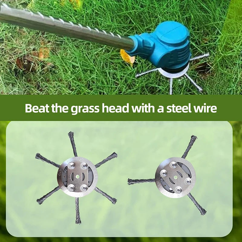 Steel Wire Grass Trimmer Head – Weed Remover Replacement Trimmer Replacement Head Axl