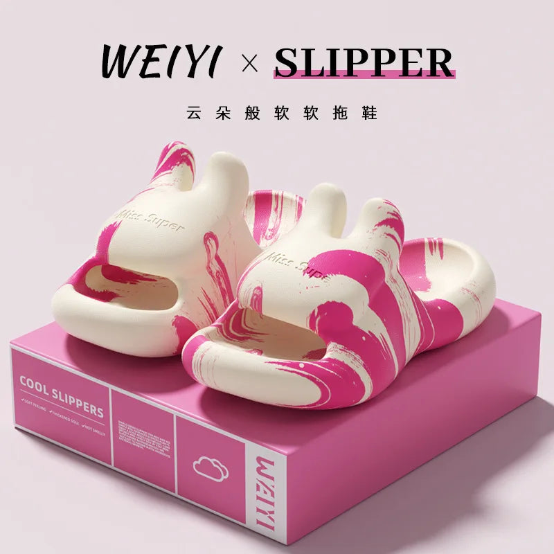 Women's EVA Massage Slippers – Lightweight Indoor Shower Slides Indoor Slippers Axl Red 38-39
