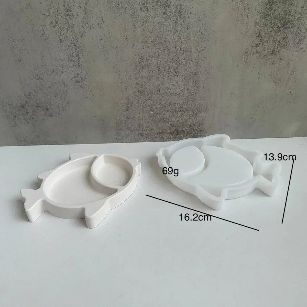 Silicone Mold Set – Owl, Heart, Fish & Clover | Resin & Concrete Silicone Craft Mold Axl Fish