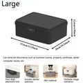 Portable Lockable Storage Box – 4-Digit Combination Lock Lockable Storage Box Axl Black - L- 1pc