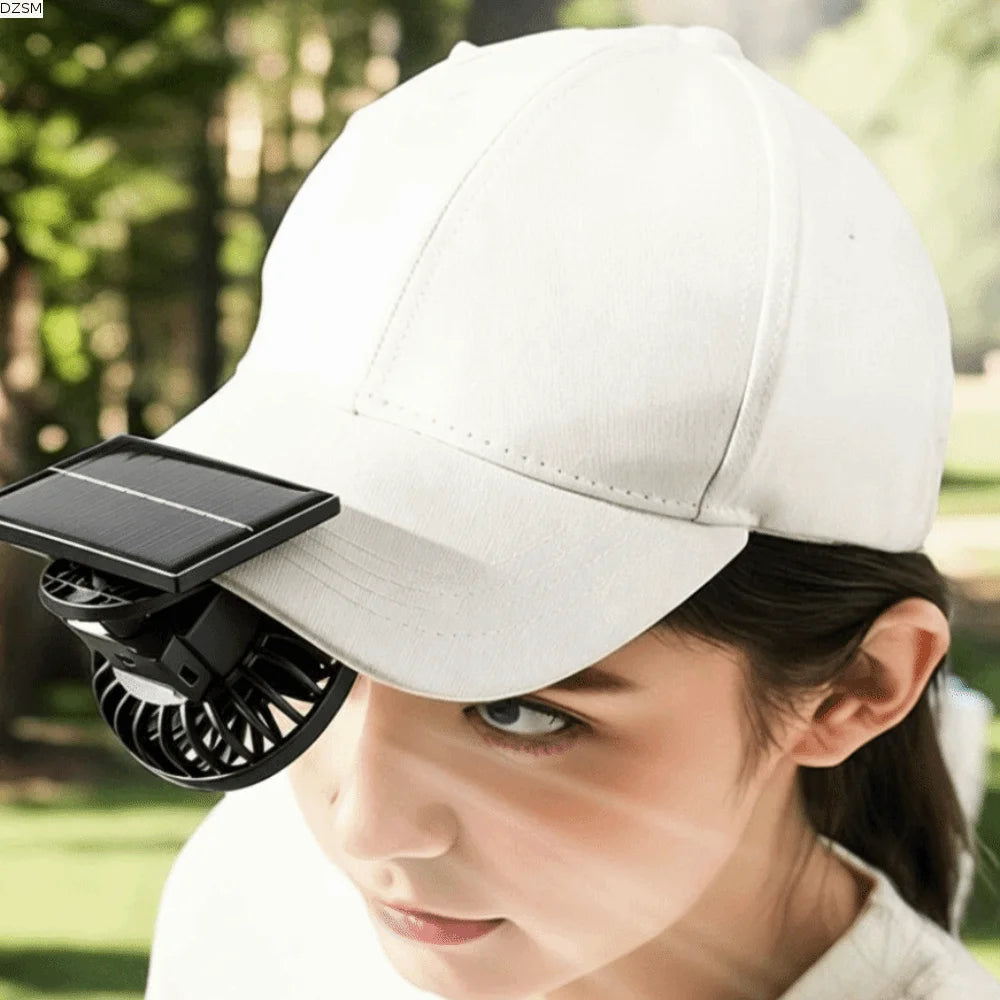 Solar Powered Mini Hat Fan – Portable Handheld Cooling Fan Portable Cooling Fan Axl